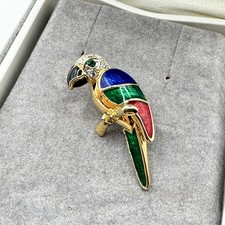 Vintage Gold Tone Enamel