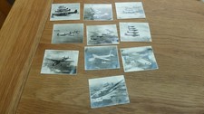 WW2 1939c ORIGINAL IDENTIFICATION PHOTO CARDS RAF AIRCRAFT X 7 3.5 X 3"