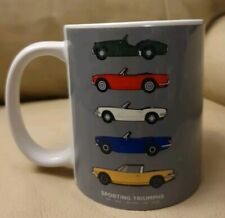 Mug Sporting Triumphs TR3 TR4A Spitfire TR6 Stag Classic Cars 