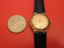 BAUME MERCIER RIVIERA 18K GOLD / STEEL DIAMOND 25MM WOMEN'S DATE WATCH