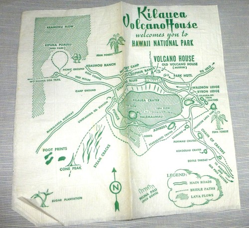 Vintage cartoon map - cartoon, napkin