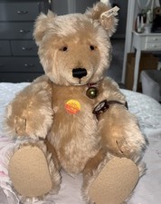 Steiff Watch Teddy Bear 1907 Replica  Blonde 8530/43 Mohair with tags