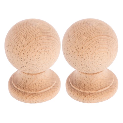 Pcs finial post tops - 2, wood