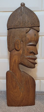 African Style hand carved Wooden Mask 42cm x 14cm (16.5" x 5.5")