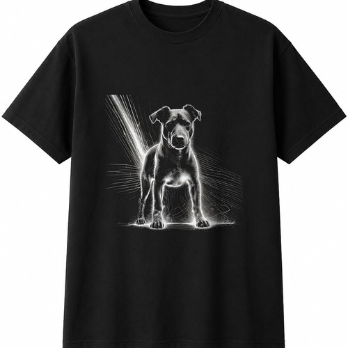 Charcoal patterdale terrier - charcoal,