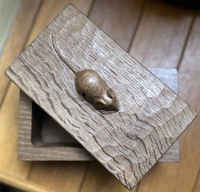 Mouseman Oak Trinket Box