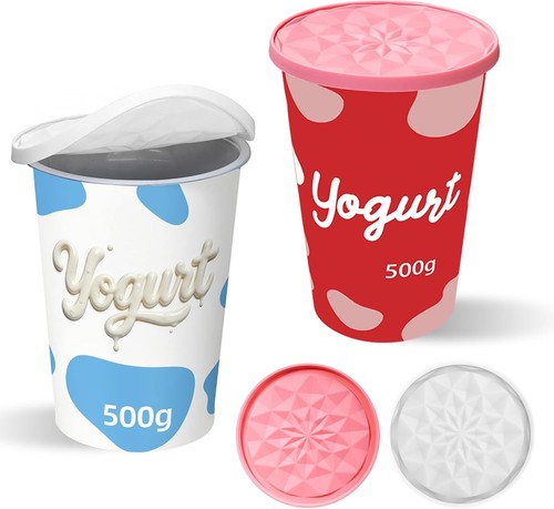 Yogurt pot lids 500g pack - pot, 2