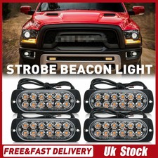 4x 12LED Amber Recovery Strobe
