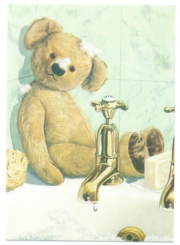 Postcard teddy bear - bear,