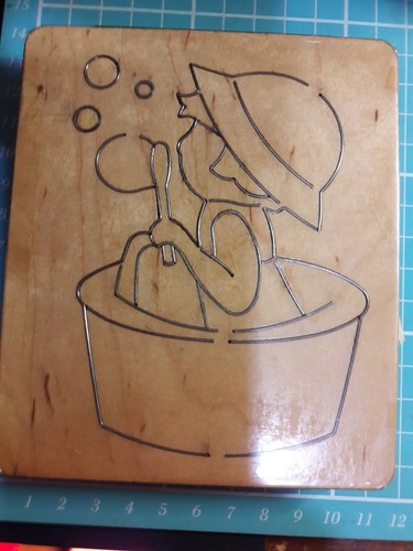 Wooden cutting die baby - die,