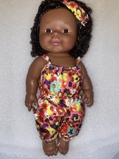 Baby Black Girl Doll Afro 12"