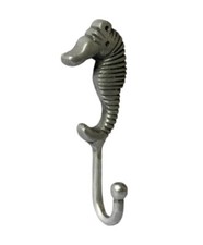 Cast Aluminum Seahorse Wall Door Hook 17cm Bathroom Robe Hook