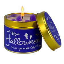 Lily flame scented candle tin - scented,