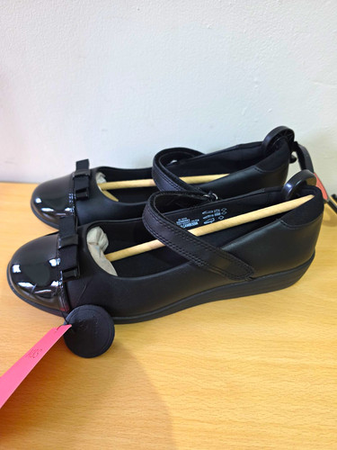 Girls black leather - black, mary