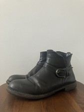 Moma Buckle Boots Dark Brown