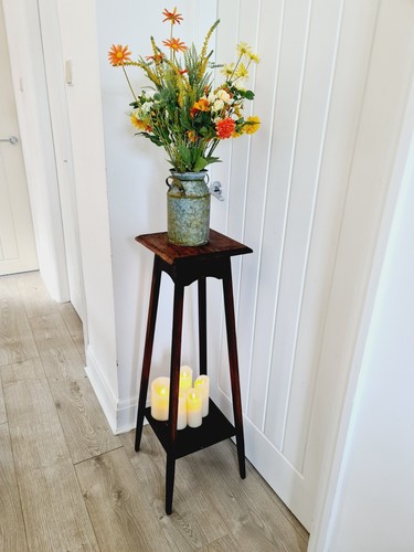 Vintage wooden pot stand - vintage,
