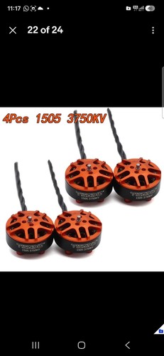 4pcs 1505 3750kv brushless - 1505,