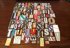100 Large Mixed Ransom Letters, Paper Craft supplies decoupage scrapbook journal