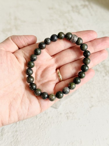 Green lapis lazuli stone
