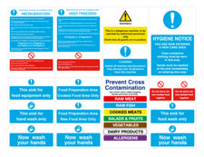 Catering kitchen safety signs - kitchen,
