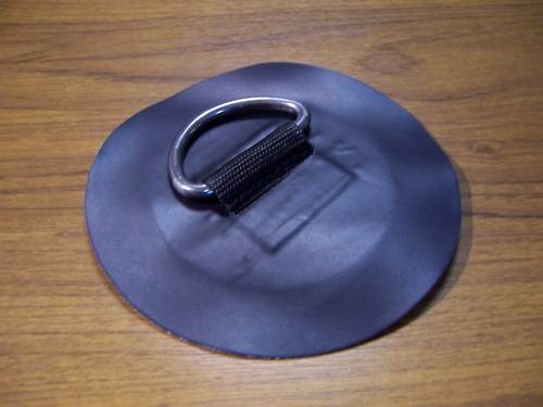 Metal ring fabric patch - d,