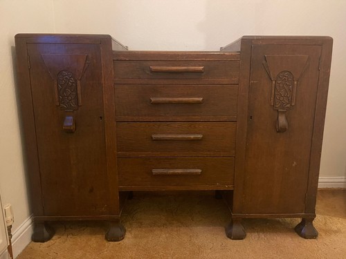 Vintage art deco - art, wood