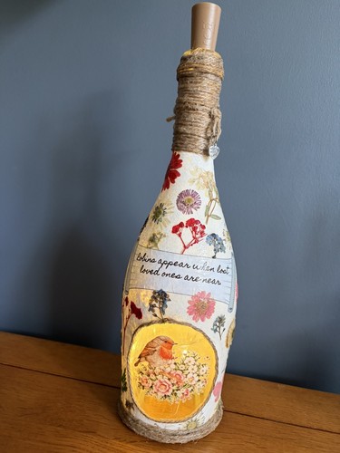 Lamp bottle art unusual - -,