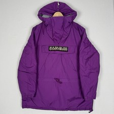 Napapijri Jacket Skidoo Fleece Lined Winter Smock Loose Fit Purple Medium Men’s