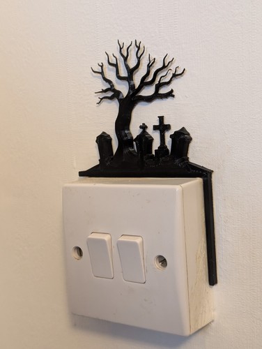 Halloween light switch decor - halloween,