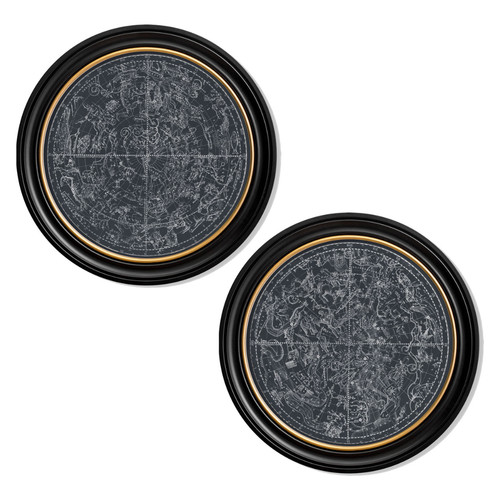 Constellations maps framed - maps,