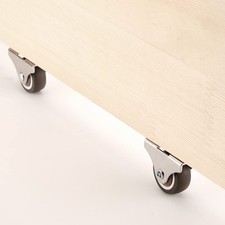 4Pcs Mini Fixed Casters Small