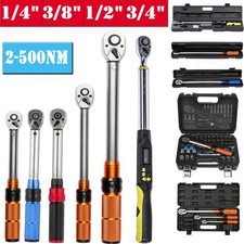1/4" 3/8" 1/2" 3/4" Drive Digital Calibrated Micrometer Adjustable Torque Wrench