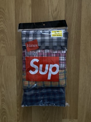 Supreme hanes plaid boxers - hanes,