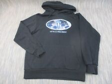 Trapstar Hoodie Mens Large Black Spellout Logo Pouch Pockets Pullover