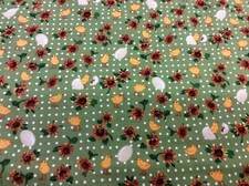 Timeless Treasures-C6821-Hen-eggs/chicks On Green-100% Cotton