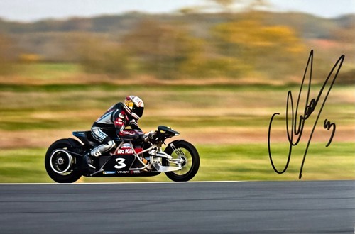 Max biaggi hand signed - biaggi, 12x8
