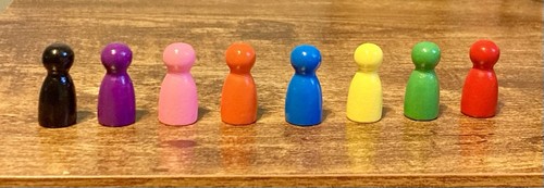 Spare wooden 5cm game movers - wooden, 2.5cm