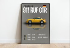 Poster Porsche 911 Ruf GTR