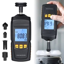 Digital Contact Tachometer Handheld Tach RPM Testers Machine Rotate Speed Meter