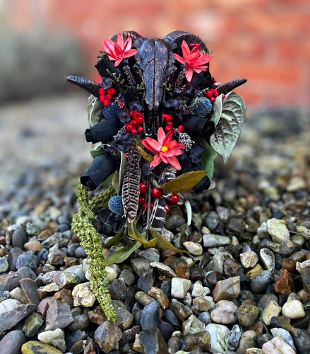 Artificial floral bouquet with - artificial,