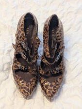 Kate Kuba Stiletto Shoes Women's Leopard Size UK 5
