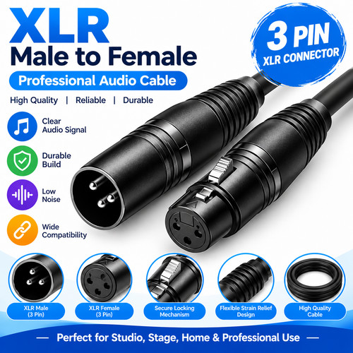 Xlr microphone cable - cable, 3