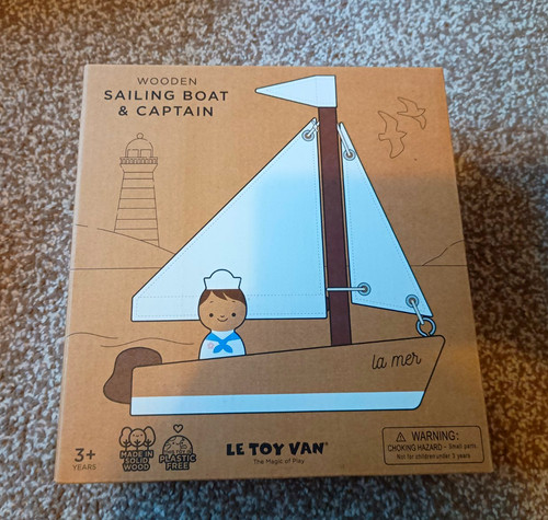 Toy van wooden sailing - le,
