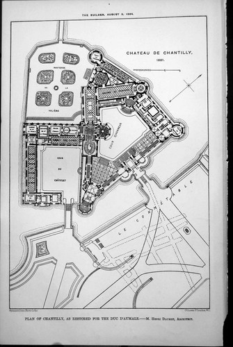 Old plan chateau - old, de