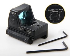 Red Dot Mini RMR Tactical Reflex Sight Scope for Glock 17 19 w/20mm Rail Mount