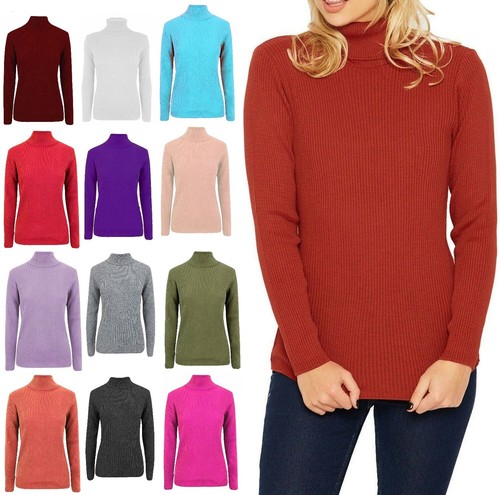 Women ribbed polo turtle - ribbed,