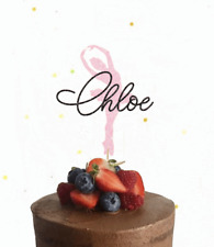Ballerina Birthday Cake Topper