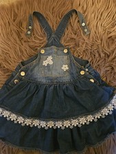 Mayoral Dungarees Denim Dress Size 12-18 Months