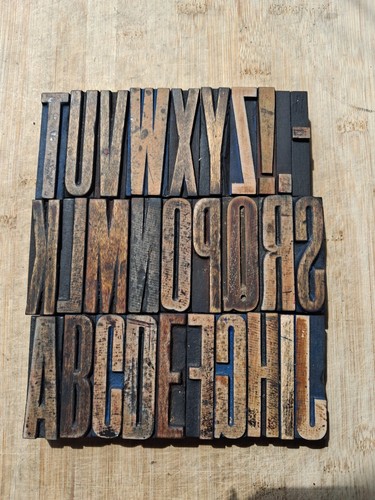 Wooden letterpress printers - wooden,