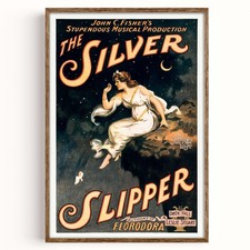 Silver Slipper Art Nouveau
